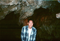 Inside of a cave during travel of '96